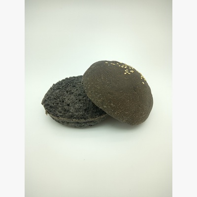 Булочка для бургера, гамбургера (чёрная) с кунжутом 3.jpg